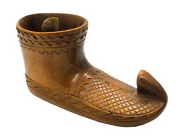 Opanak Serbien Balkans Miniature chaussure bois sculpté
