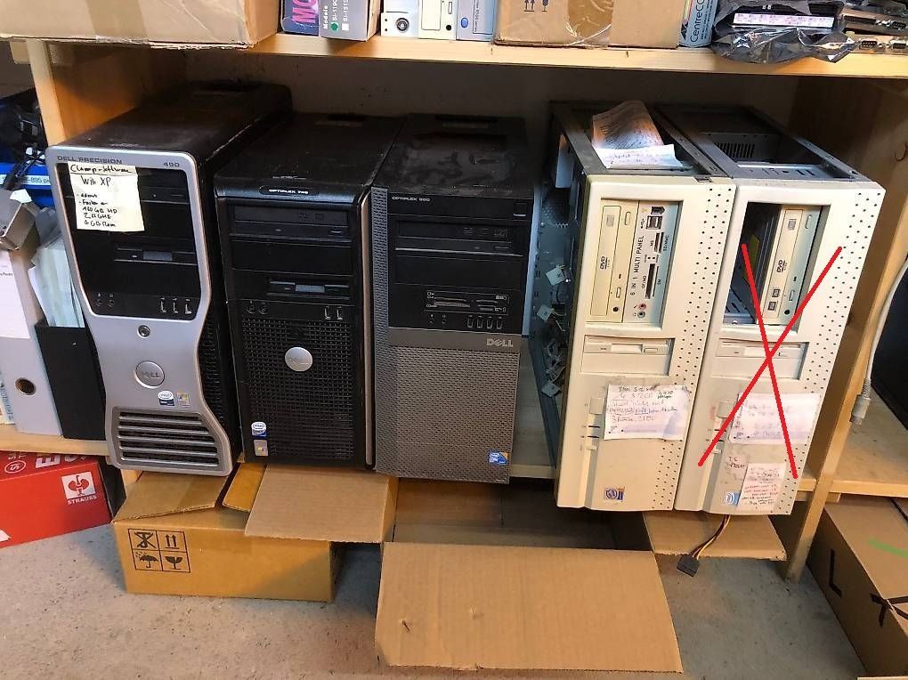 PCs: Diverse alte PCs – Défectueux à Hinterkappelen par atomschnee 1