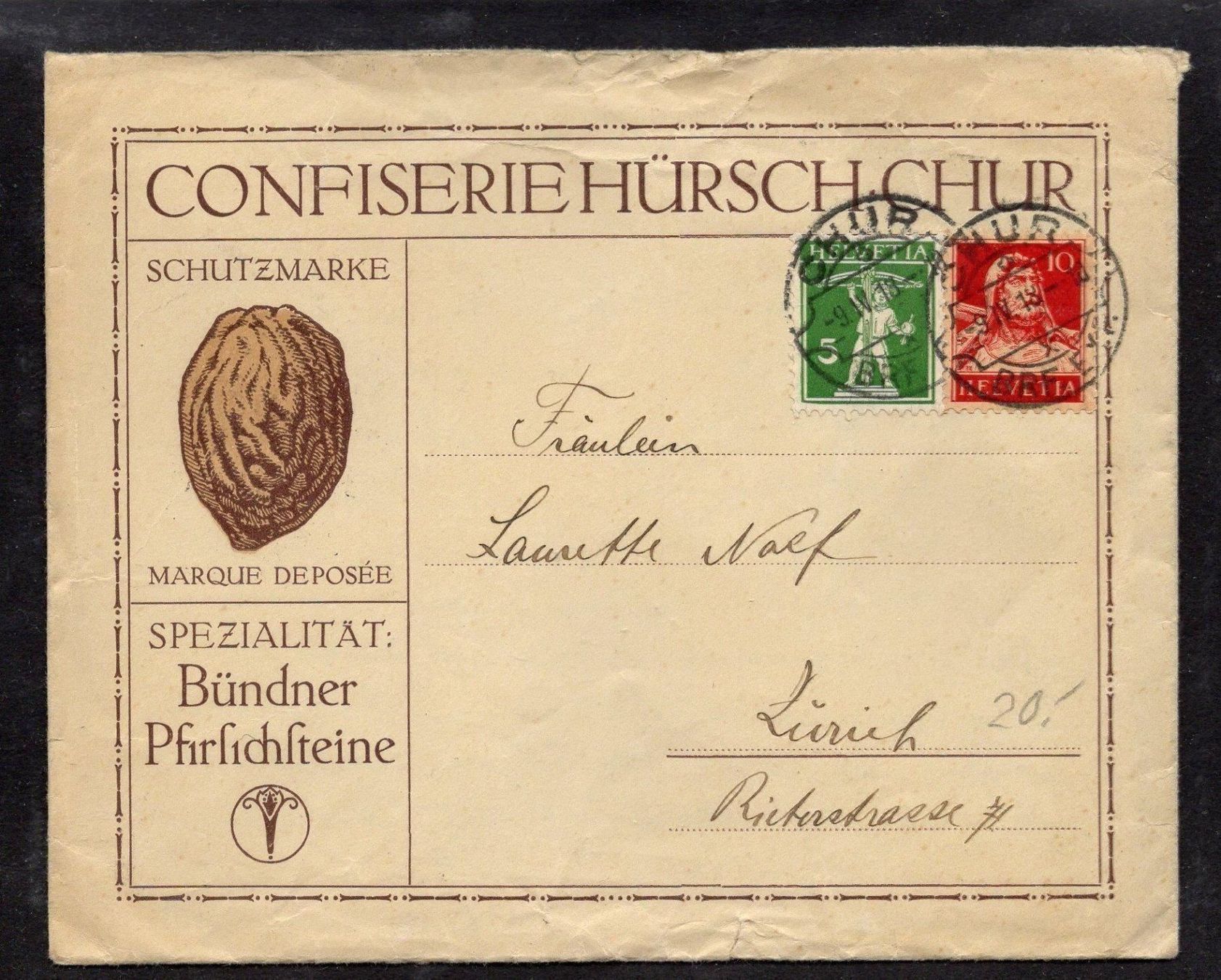 Tutti i francobolli: R1826  /  Enveloppe privée 1918 – Usato da Ste-Croix venduto da MONT-TAGNAC