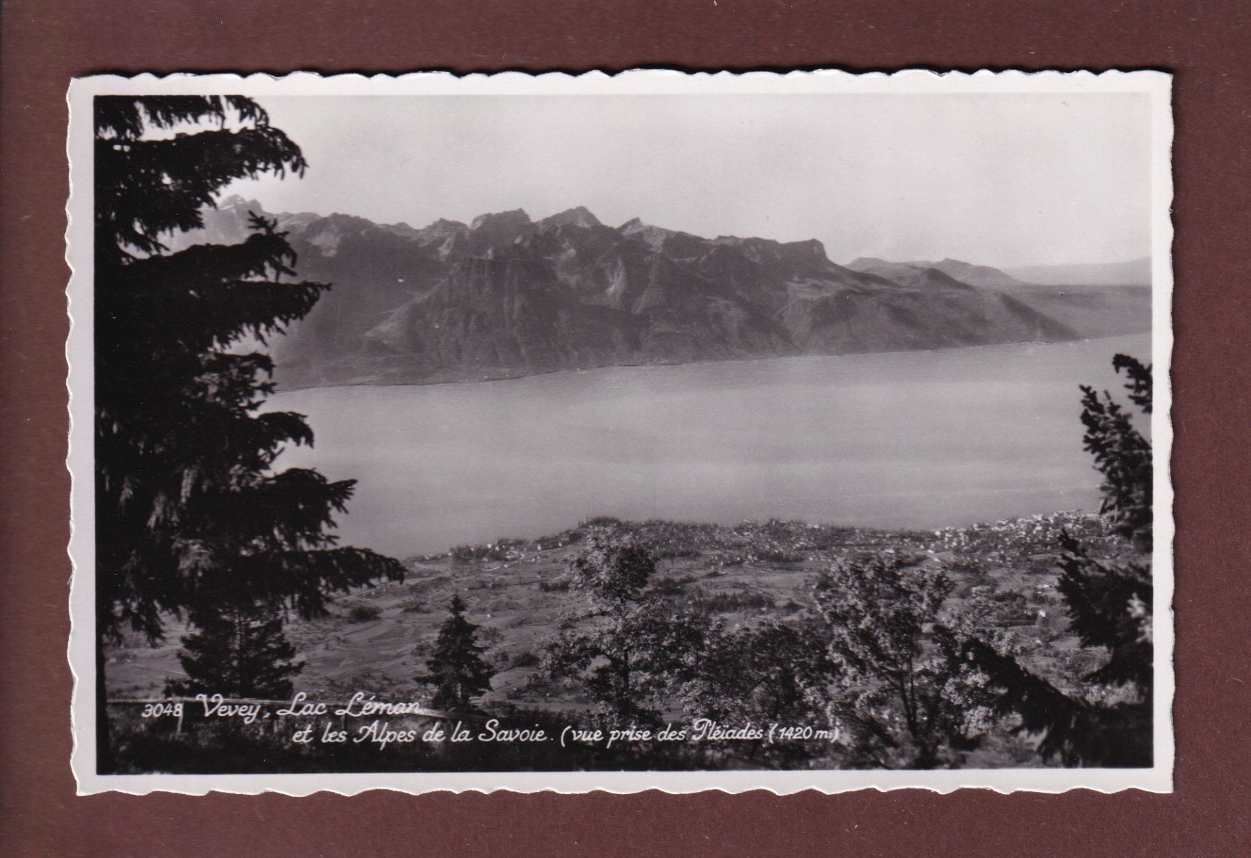 Cartoline postali: VEVEY - Lac Léman – Usato da Pully venduto da nicecards