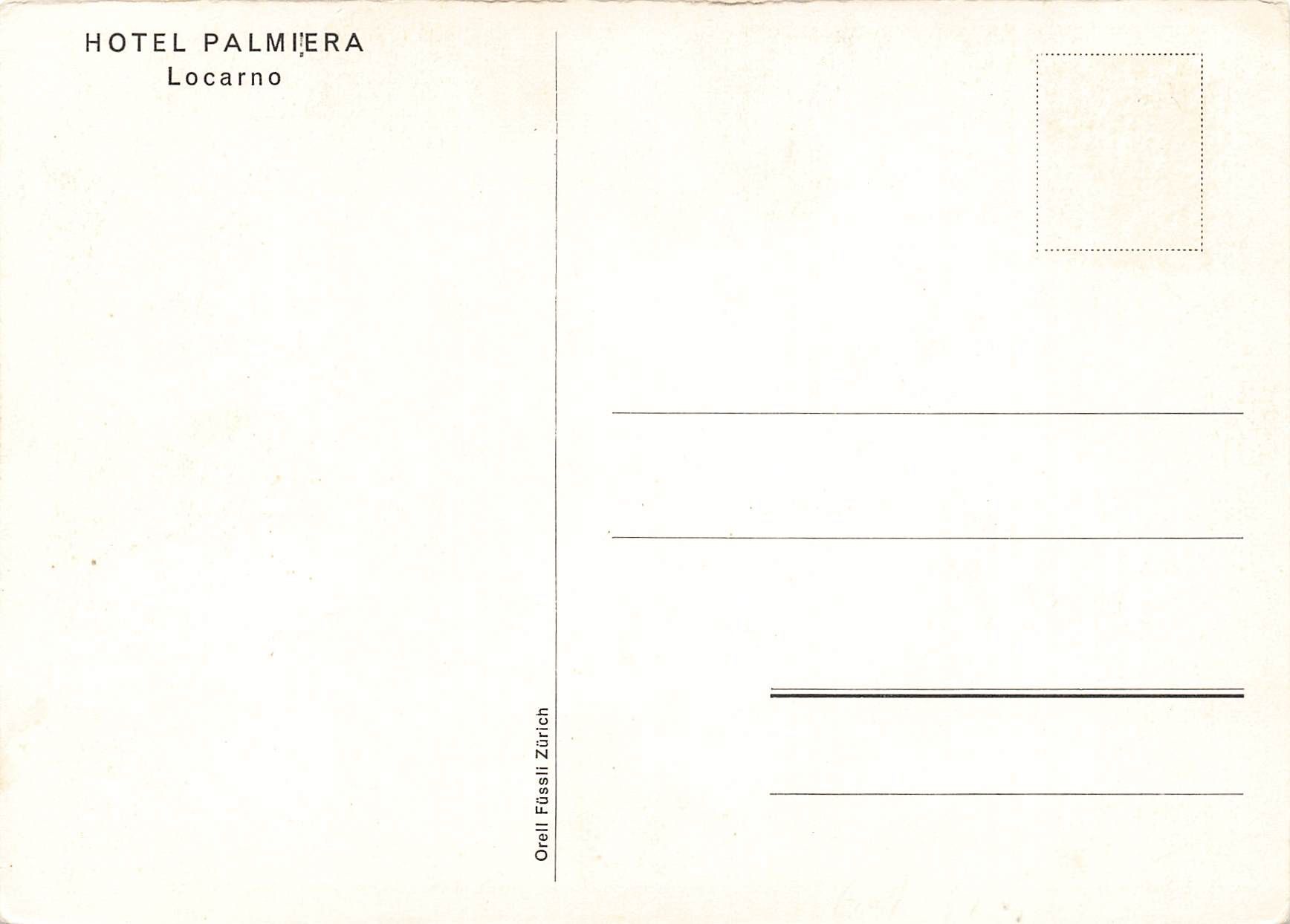Cartoline postali: Hotel Palmiera Locarno G – Usato da Biasca venduto da Blenio71 1