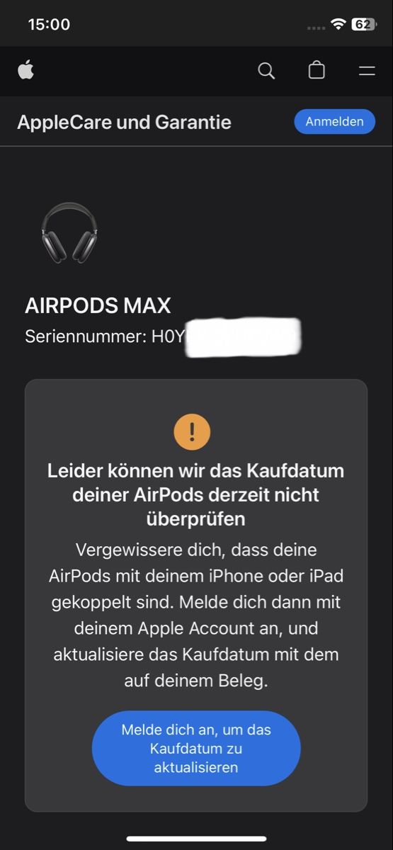 Apple Cuffie: Apple AirPods Max NEU/OVP 300.- – Nuovo e nell'imballaggio originale da Bremgarten AG venduto da vom_ss66 6