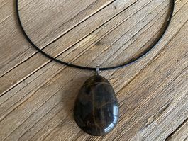 ANHÄNGER (MINERAL UNBEKANNT) VERSTELLBARE HALSKETTE
