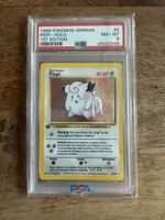 Pokemon Piepi 1st Edition Holo PSA 8 Deutsch 1999