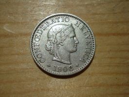 (H3) 5 Rappen 1906 VZ