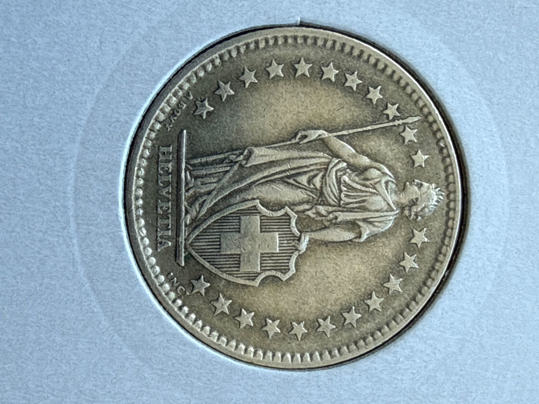 Toutes les monnaies: Swiss 2 francs 1961 Silver Coin – D'occasion à Pully par ta571 2