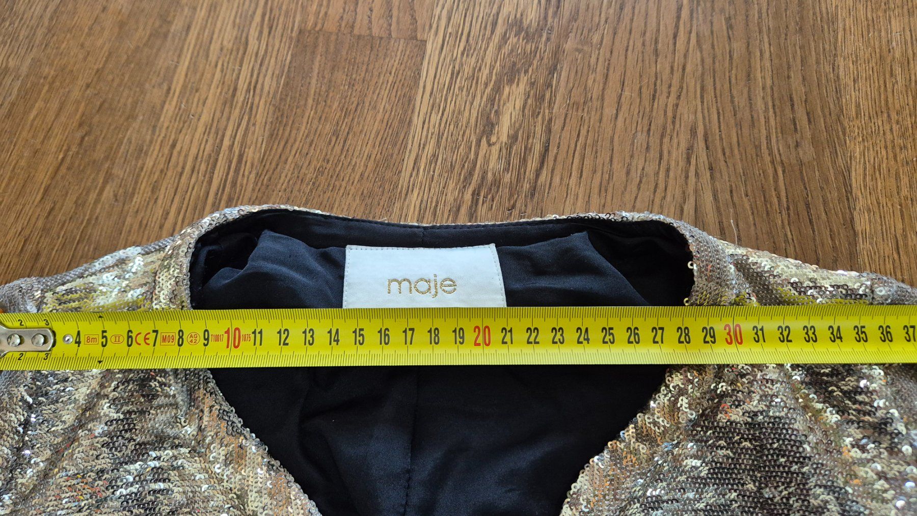 Giacche: Maje gold sequin blazer size XS – Usato da Zürich venduto da monadiederich 4