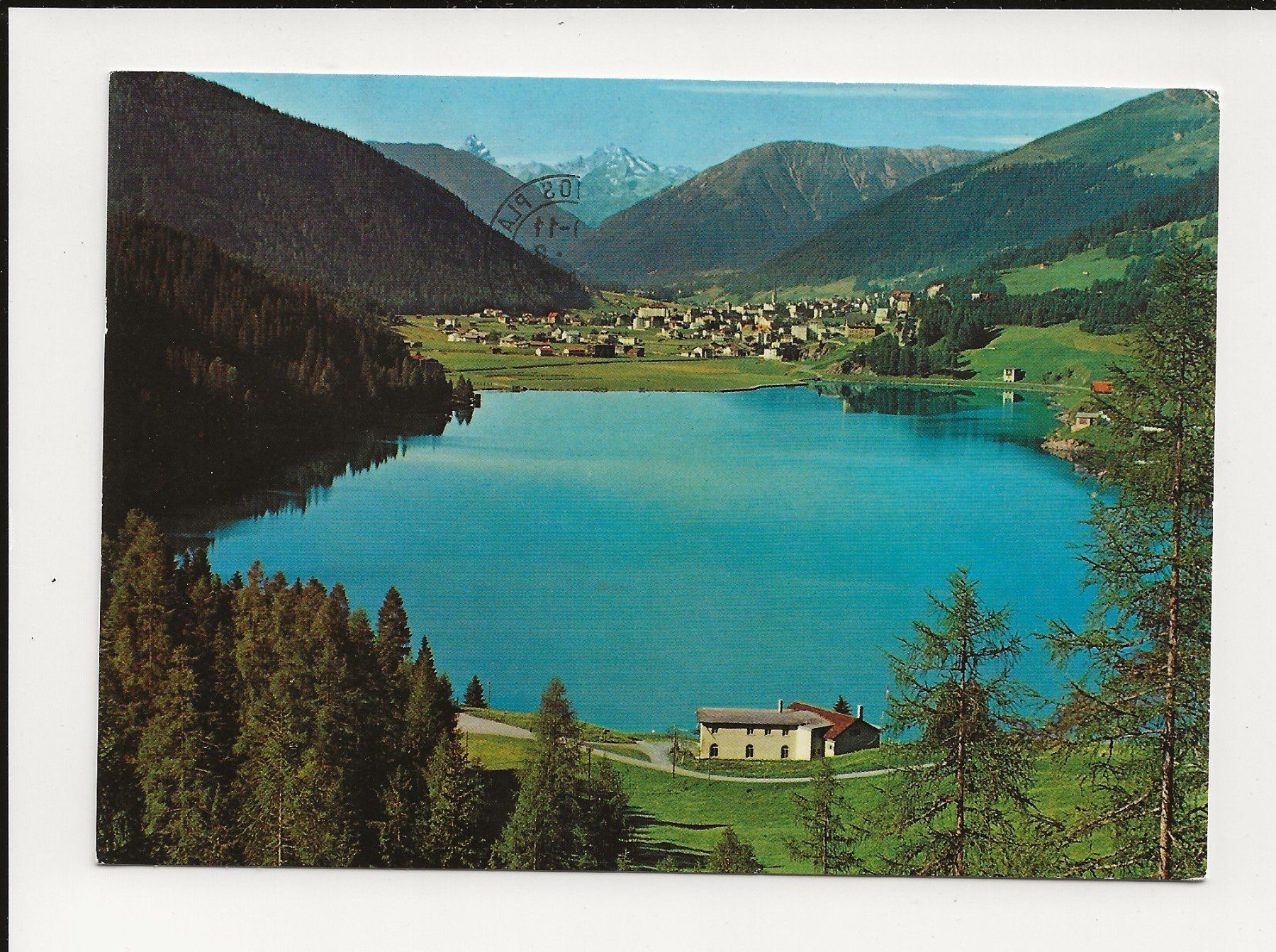 Cartoline postali: AK 1972 Davosersee mit Davos – Usato da Greifensee venduto da 315WDO
