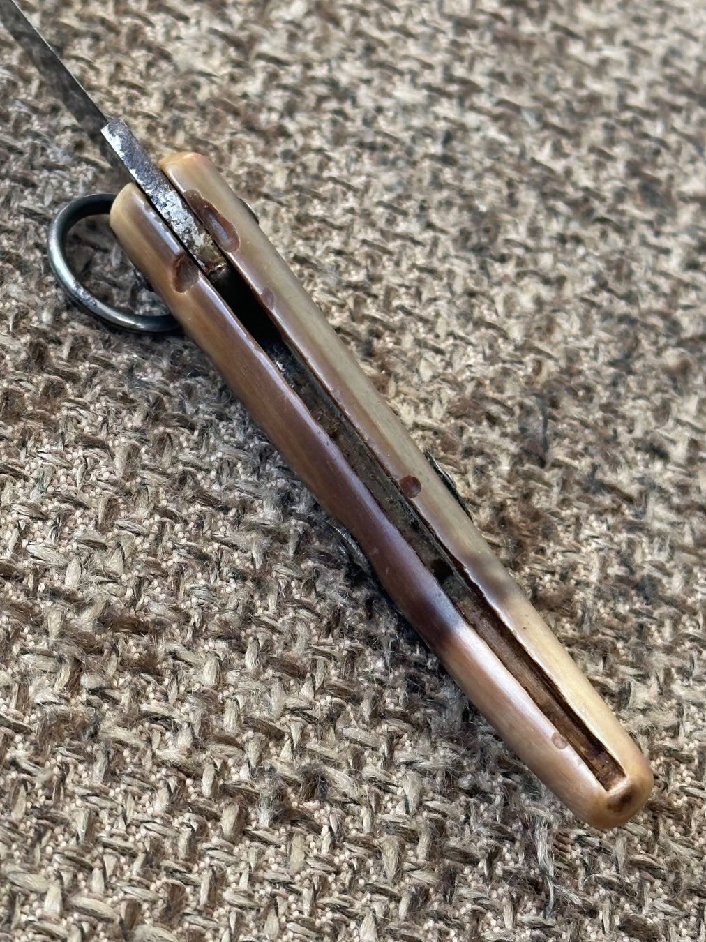 Coltelli tascabile: Einzigartiges antikes Schweizer Sackmesser SIMON BERNE Horn – Usato da Dübendorf venduto da lan1808 9