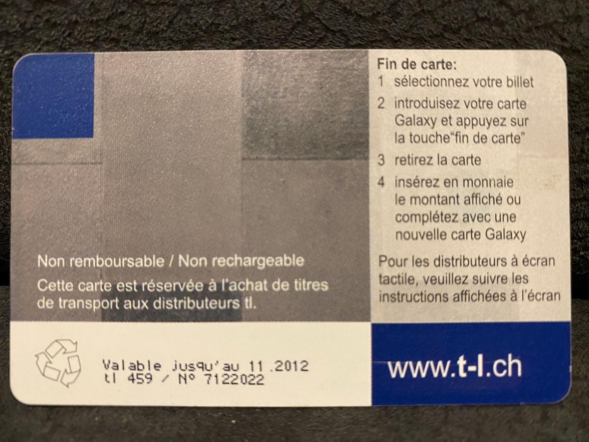 Schede telefoniche: Carte TL 459 – Usato da Lausanne venduto da babacard10 1