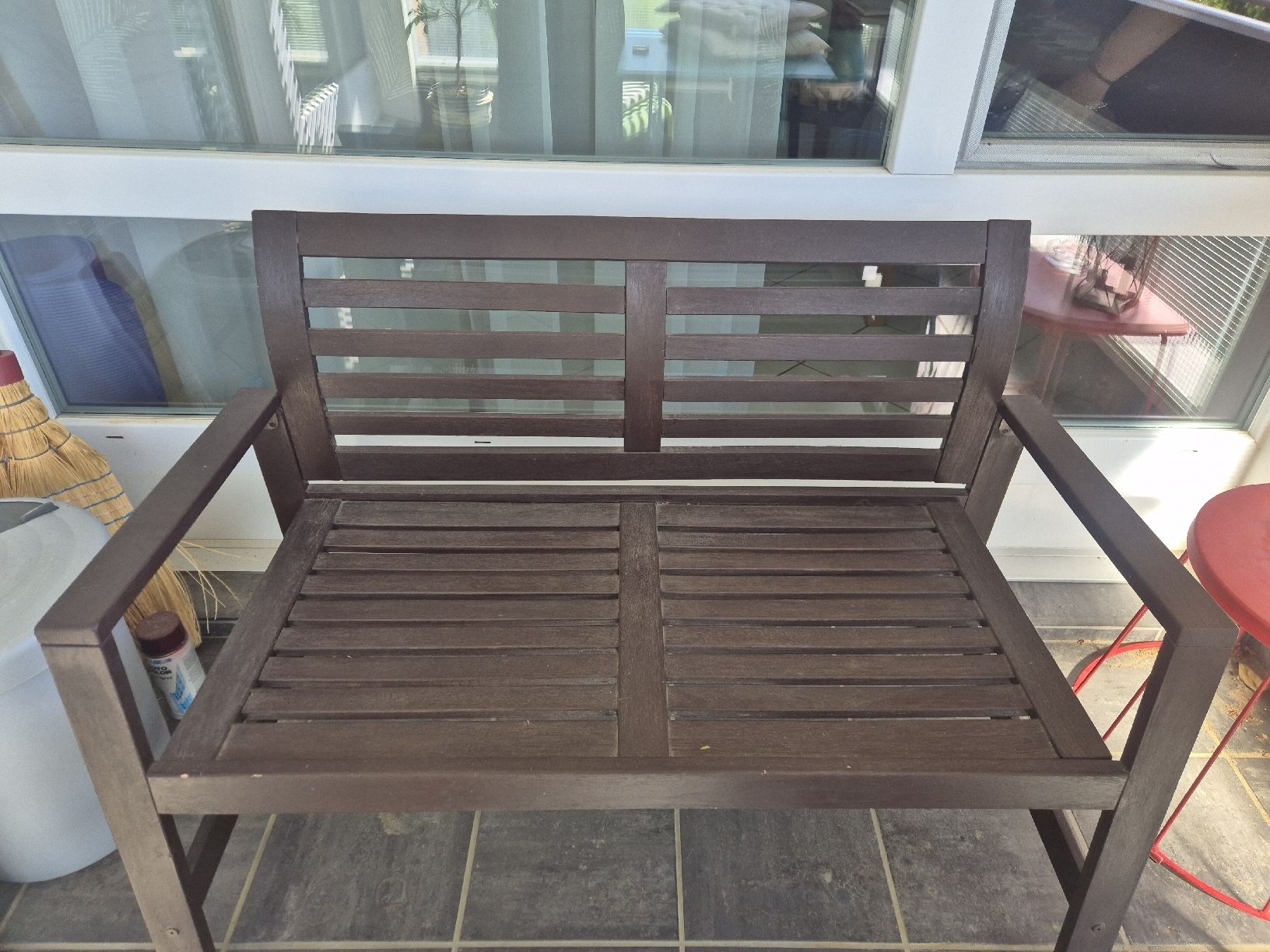 Panchine: Dunkle Gartenbank Holz – Usato da Aarau venduto da jen_k2z7 1