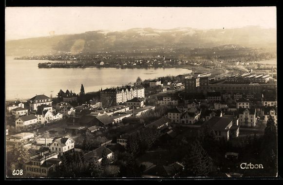 Cartoline postali: AK Arbon, Teilansicht mit Hotel – Usato da Berlin venduto da bartko-reher