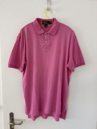 Polo Ralph Lauren, Pink, Herren PoloShirt, Gr. M fit XL, y2k