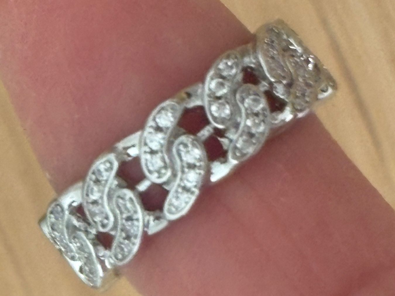 Anelli: Luxus Elegante Gr.18/8 Ring Memoire Farbe :Silber/ Zirkonia – Nuovo (secondo la descrizione) da Biel-Bienne venduto da Roserosse13 1