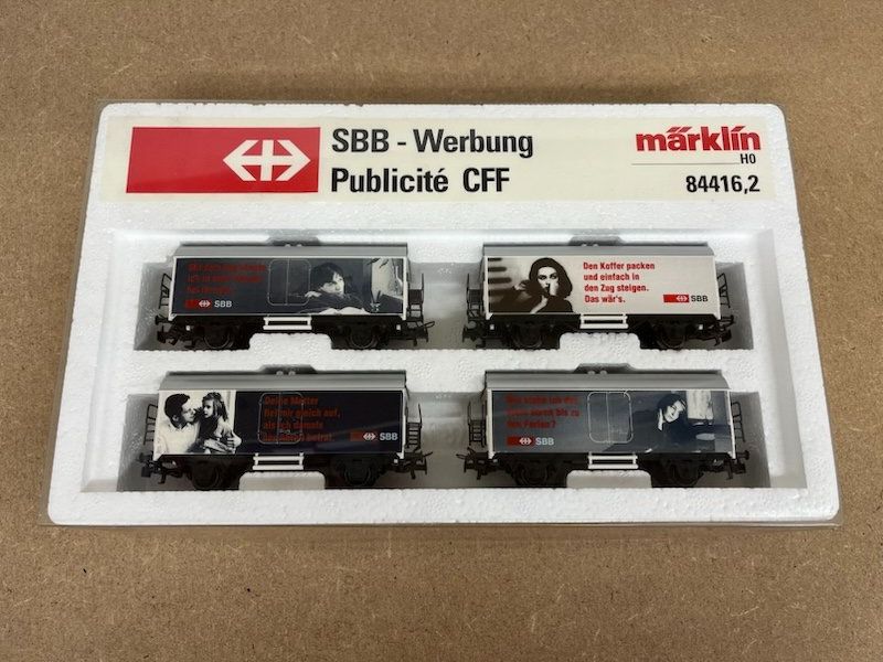Märklin Modellini di ferrovie: SBB Werbewasgenset Märklin – Usato da Büsserach venduto da ModellbahnDepot 1