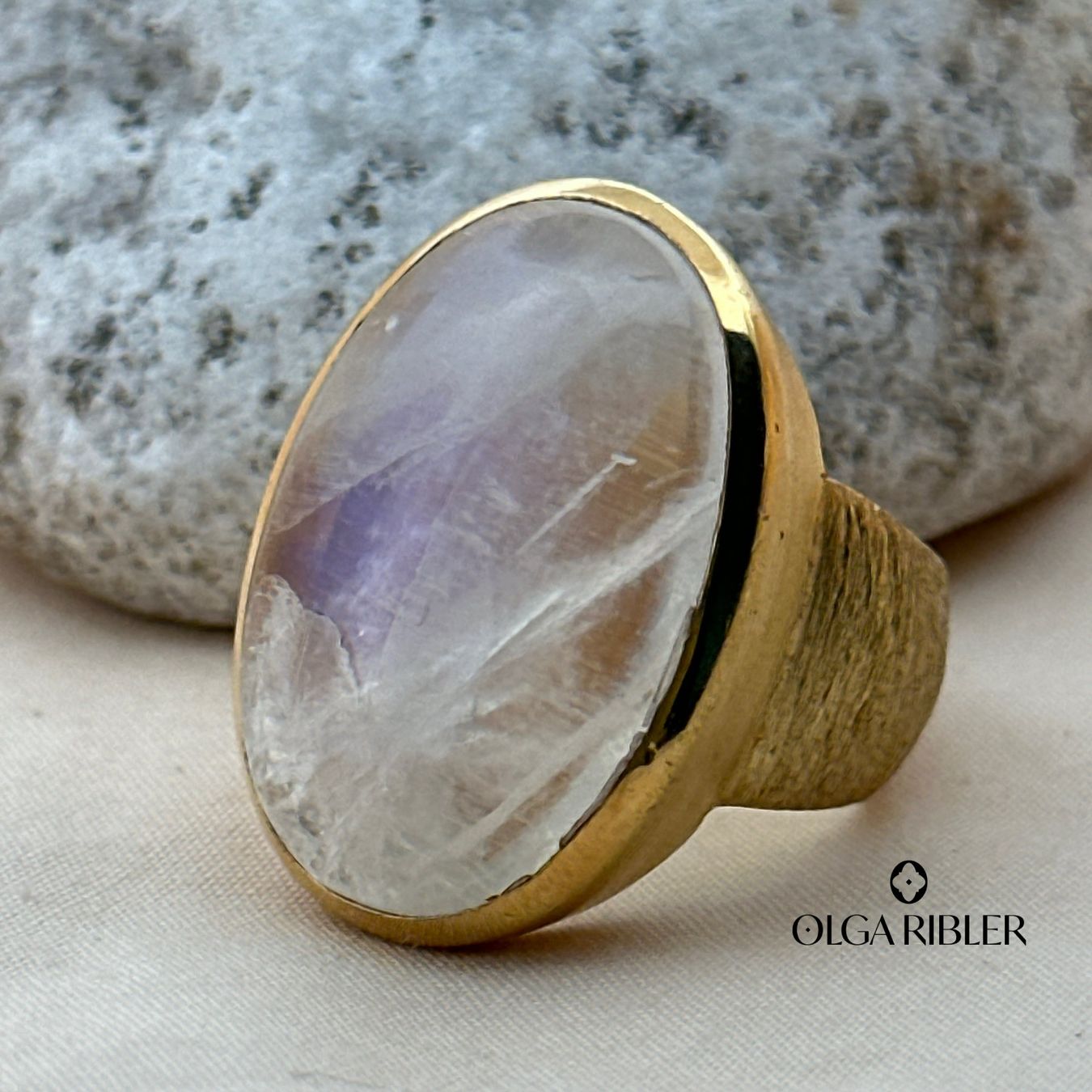 Olga Ribler Ringe: Unikate Silber Ring 925 Grösse 58 mit Mondstein – Neu (gemäss Beschreibung) aus Luzern von Schmuckoutlet 4