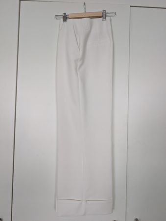 White Zara Wide Leg Trousers - Size S - Perfect for Summer!