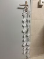 Schneeflocken Girlande Dekoration weiss glitzernd