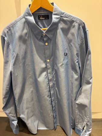 Fred Perry light blue shirt xxl