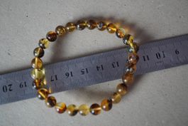 Bernstein Hell Honig     Armband  7mm   Schmuck  Topstone