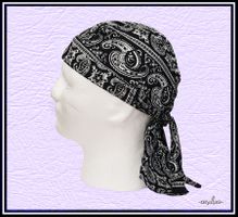 Zandana - Schwarz-Weiss mit Paisleymuster - Nr. C-1281-S
