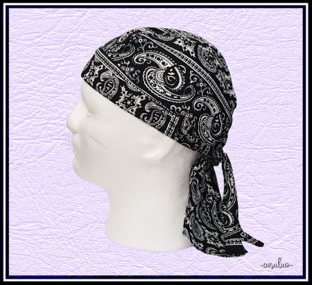 Zandana - Schwarz-Weiss mit Paisleymuster - Nr. C-1281-S