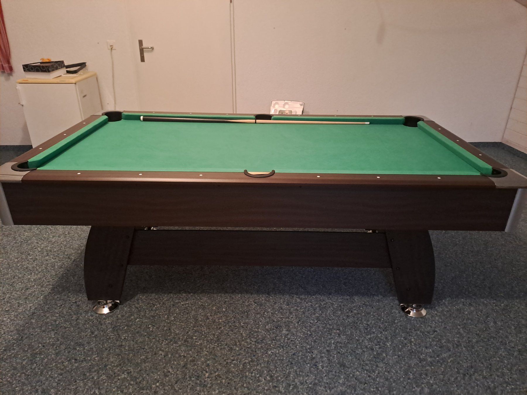 Tavoli da biliardo: Billardtisch braun mit grünem Tuch – Usato da Windisch venduto da mat_8hdt 1