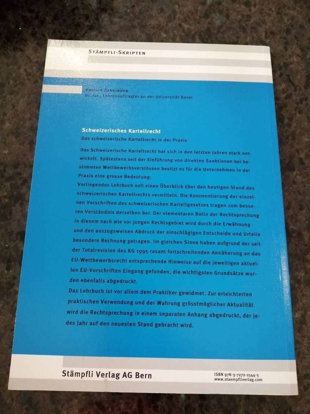 Libri: Schweizerisches Kartellrecht – Usato da Aesch BL venduto da Bluefox5 1