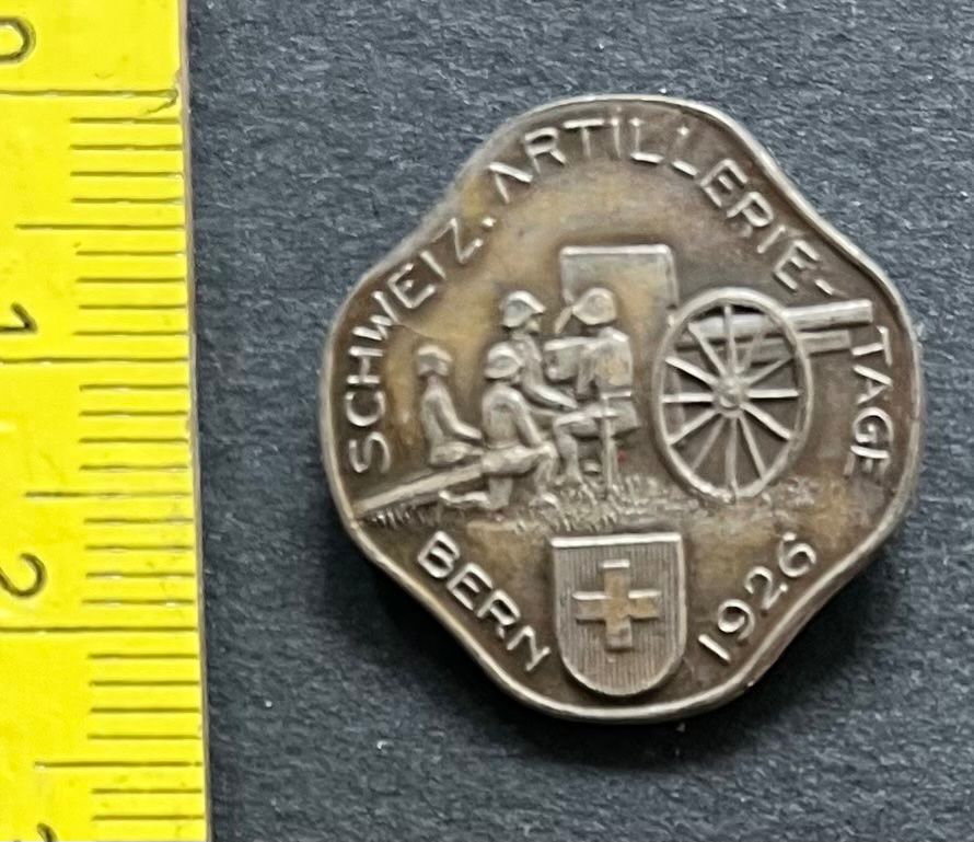 Schweizer Armee Plaketten & Abzeichen: Schweizer Artillerie-Tage Bern 1926/ Abzeichen – Gebraucht aus Ostermundigen von DaxKarten-75