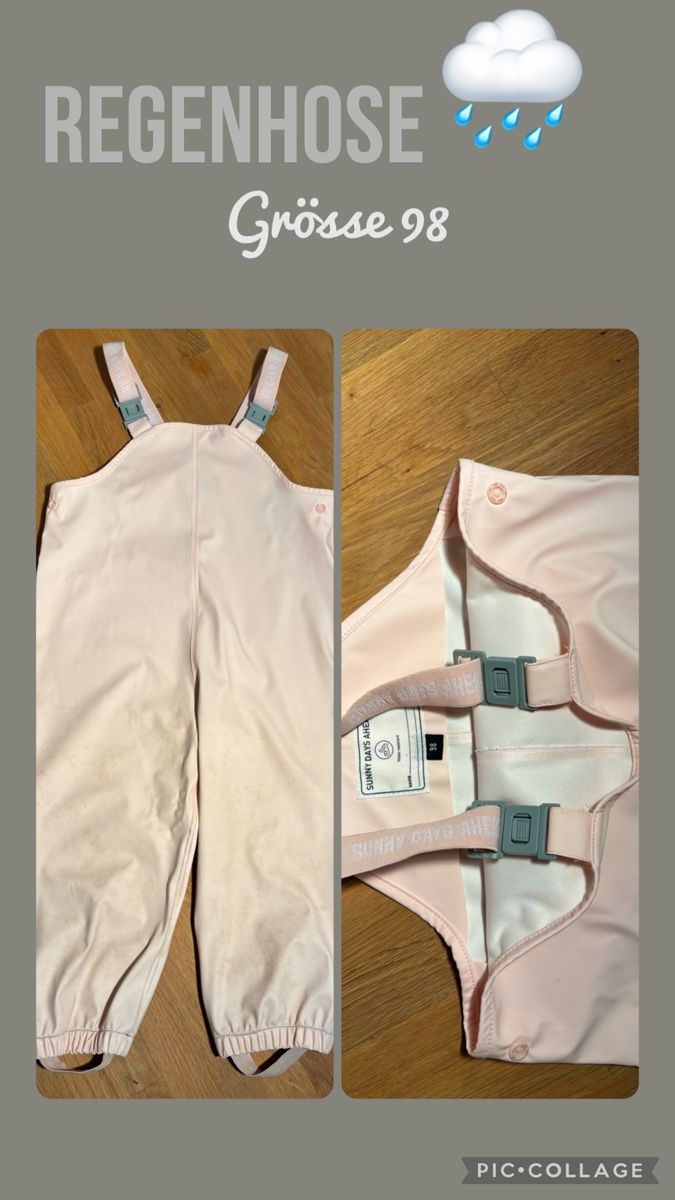Pantalons: Regenhose Grösse 98 pink – D'occasion à Pfäffikon ZH par Salibandy