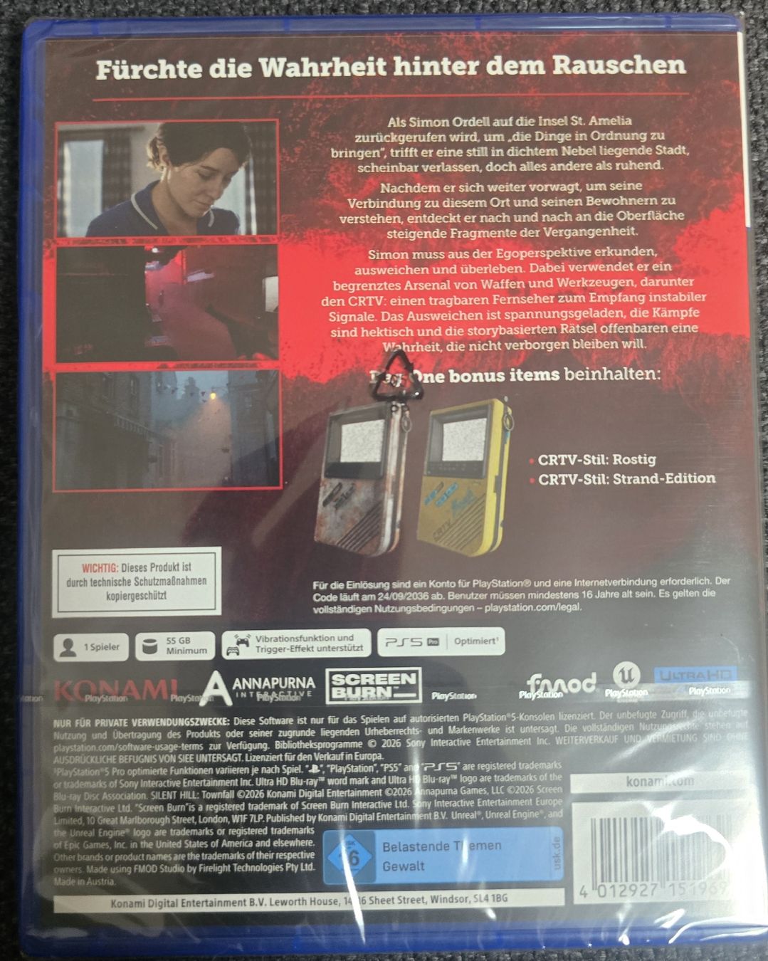 Jeux: Silent hill townfall Ps5 neu – Neuf avec emballage d'origine à Domat/Ems par Milanesta1889 1