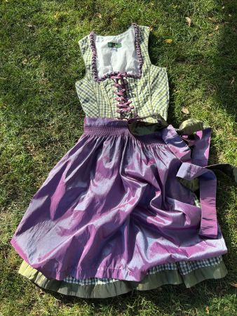 Dirndl Wiesenkönig Edel grün lila Grösse 38