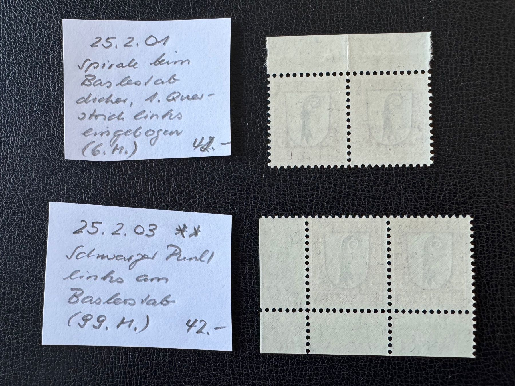 Alle Briefmarken: Pro Juventute 1923, 25.2.01 und 25.2.03, postfrisch – Neu (gemäss Beschreibung) aus Stallikon von HILDECH1 6