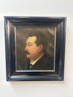 Ölgemälde auf Leinen Porträt Mann J. Dasbourg 1906