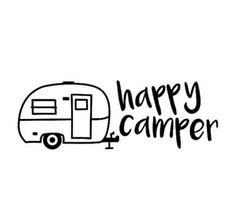 Aufkleber Happy Camper