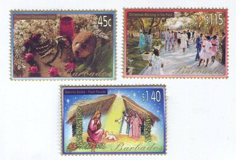 Tutti i francobolli: Briefmarken "Weihnachten". Barbados – Nuovo e nell'imballaggio originale da Basel venduto da Butsch5
