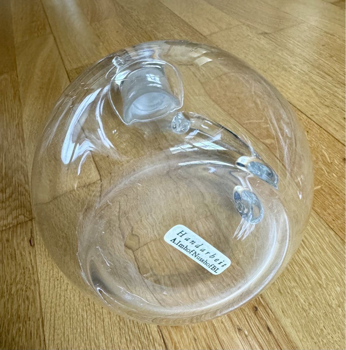 Caraffe: Glaskaraffe, handgemacht, Nusshof BL – Usato da Basel venduto da superbusi 2