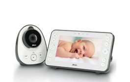 Alecto Babyphone DVM150 mit Kamera, 5" Farbbildschirm , weis