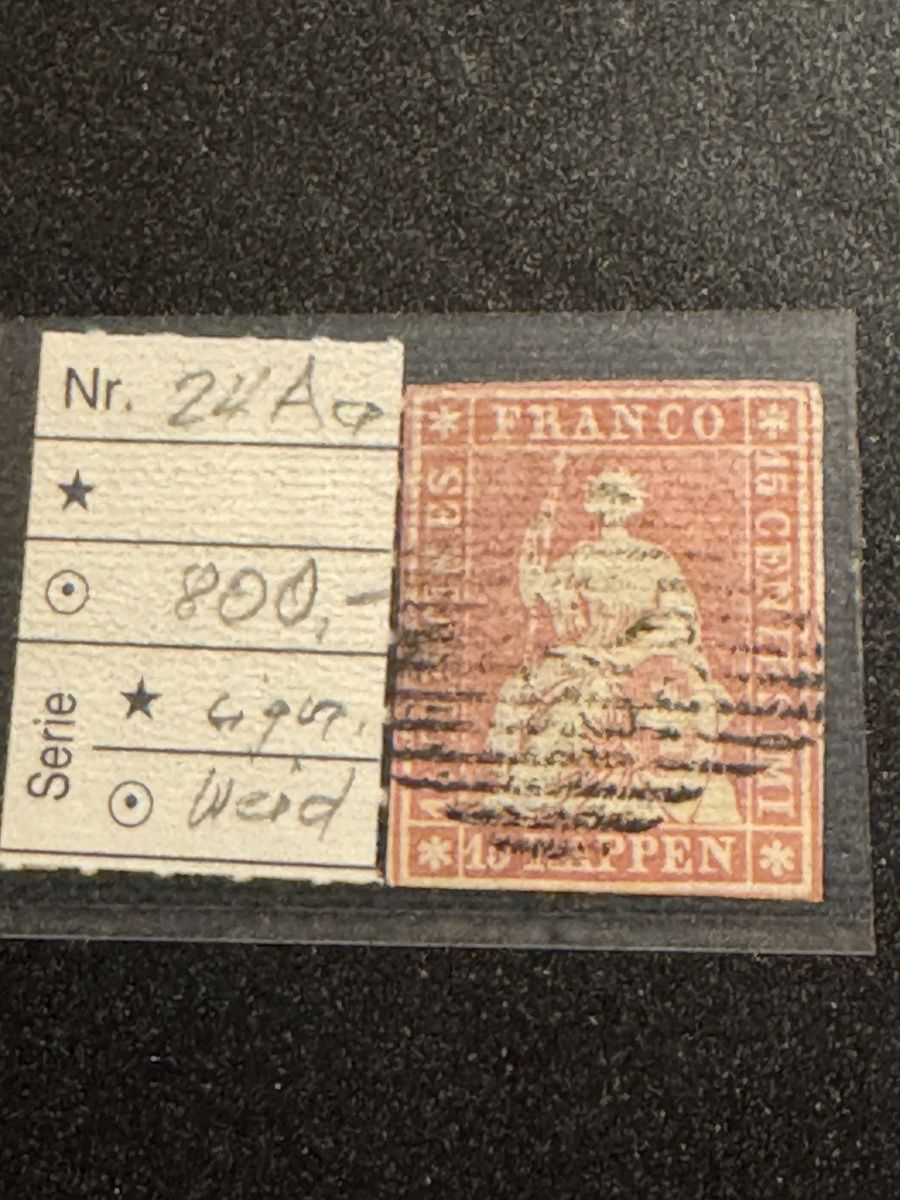 Alle Briefmarken: Tolle Strubelmarke  24Aa – Gebraucht aus Uster von Briefmarken