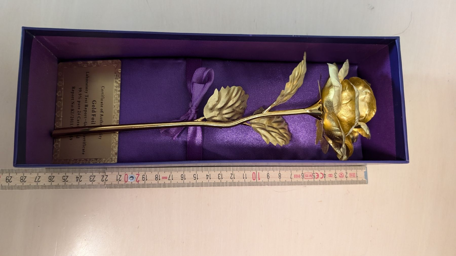 Tutte le decorazioni: Goldene Rose 24 Karat – Nuovo (secondo la descrizione) da Freienbach venduto da Omsi 3