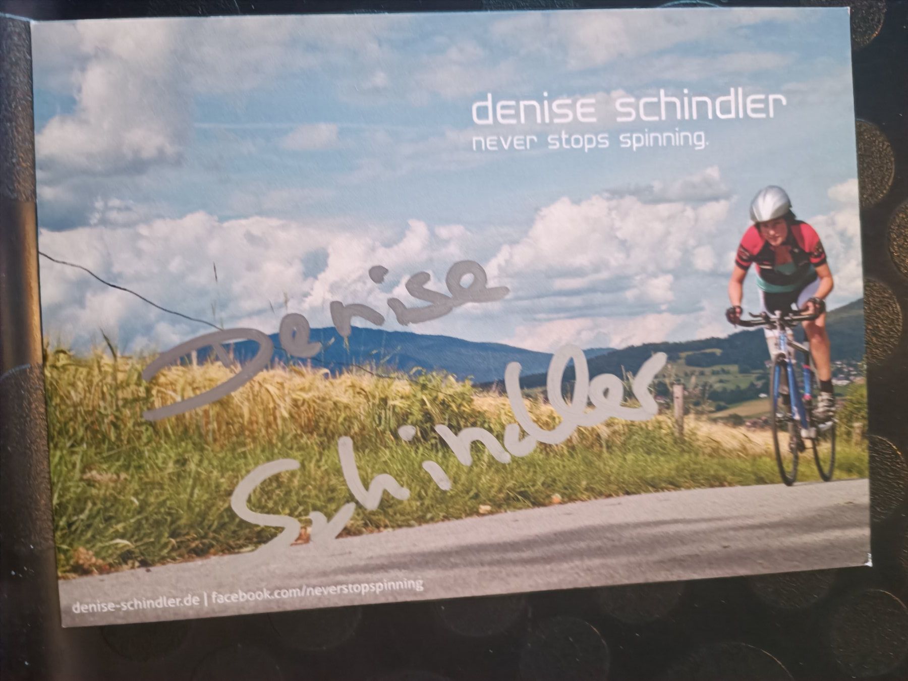 Autografi: Denise Schindler - Radsport - Handsigniert – Usato da Menziken venduto da Artographs