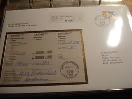 R-Brief, Frankatur EDV-Schalterterminal Delemont, 1996