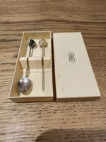 Vintage Cocktail Set Löffel und Olivenpicker