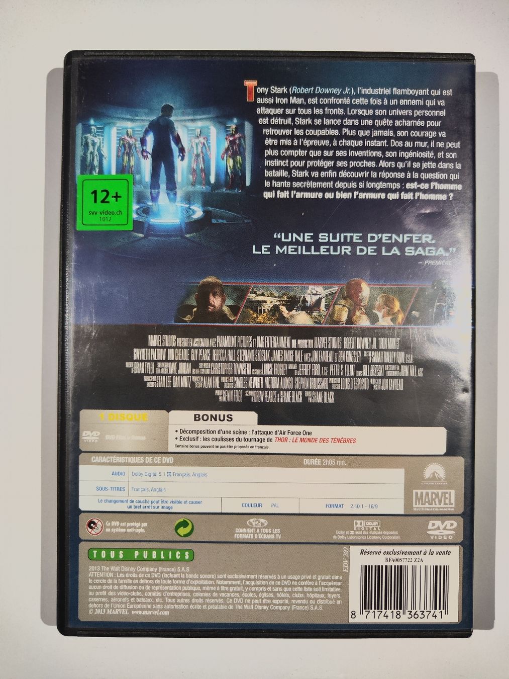 Alle DVDs: DVD - Iron Man 3 – Gebraucht aus Commugny von Teksen 1