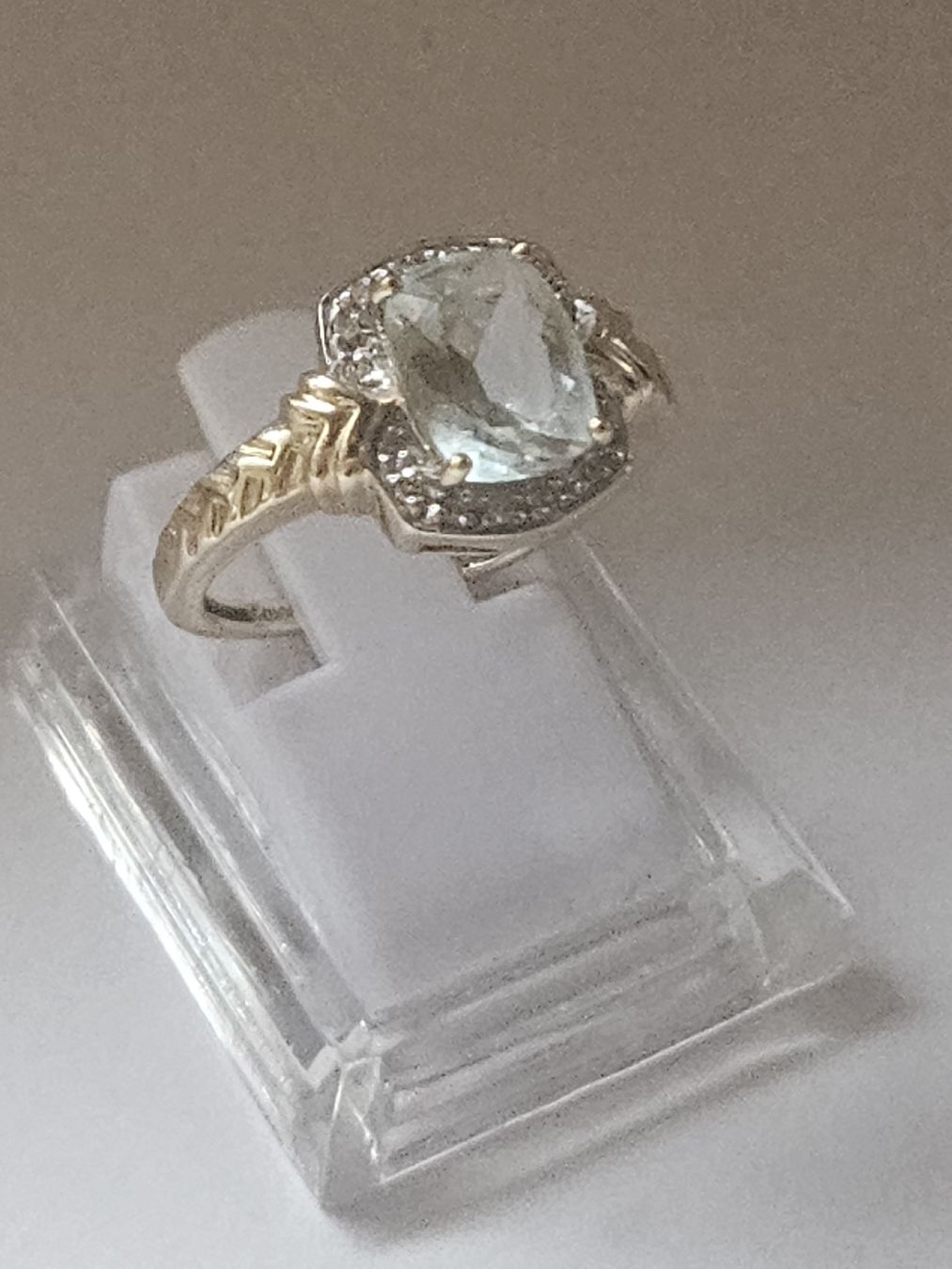 Anelli: 585 Gold Ring Aquamarin & Diamanten – Usato da Binningen venduto da lieblingsstyle 2