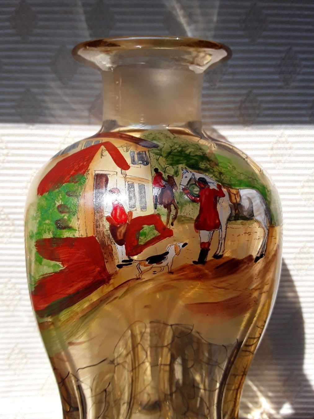 Caraffe: Schnapskaraffe ANTIK plus 4 Gläser Handmade ca 1900 – Usato da Zürich venduto da helsan 4