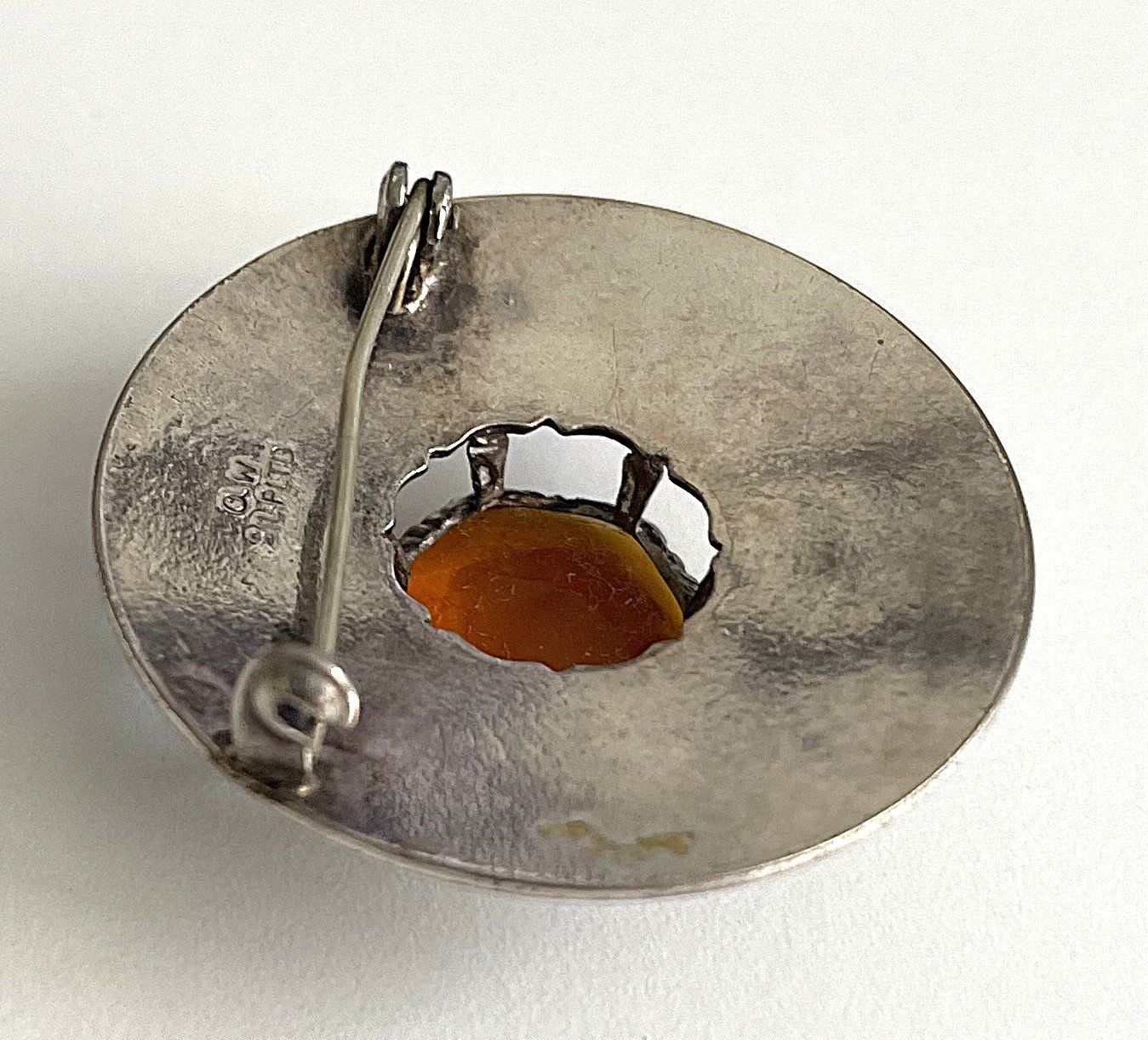 Spille & Fermagli: Schottische Vintage-Brosche mit gelbbraunem Stein – Usato da Ellighausen venduto da MiSola 2