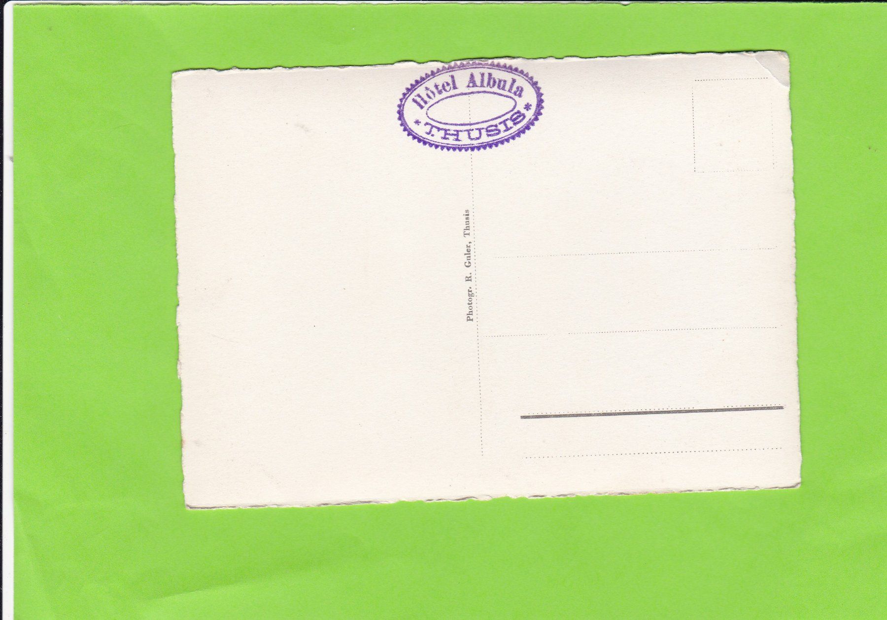 Cartoline postali: Thusis gegen Norden – Usato da St. Peterzell venduto da neckertal 1