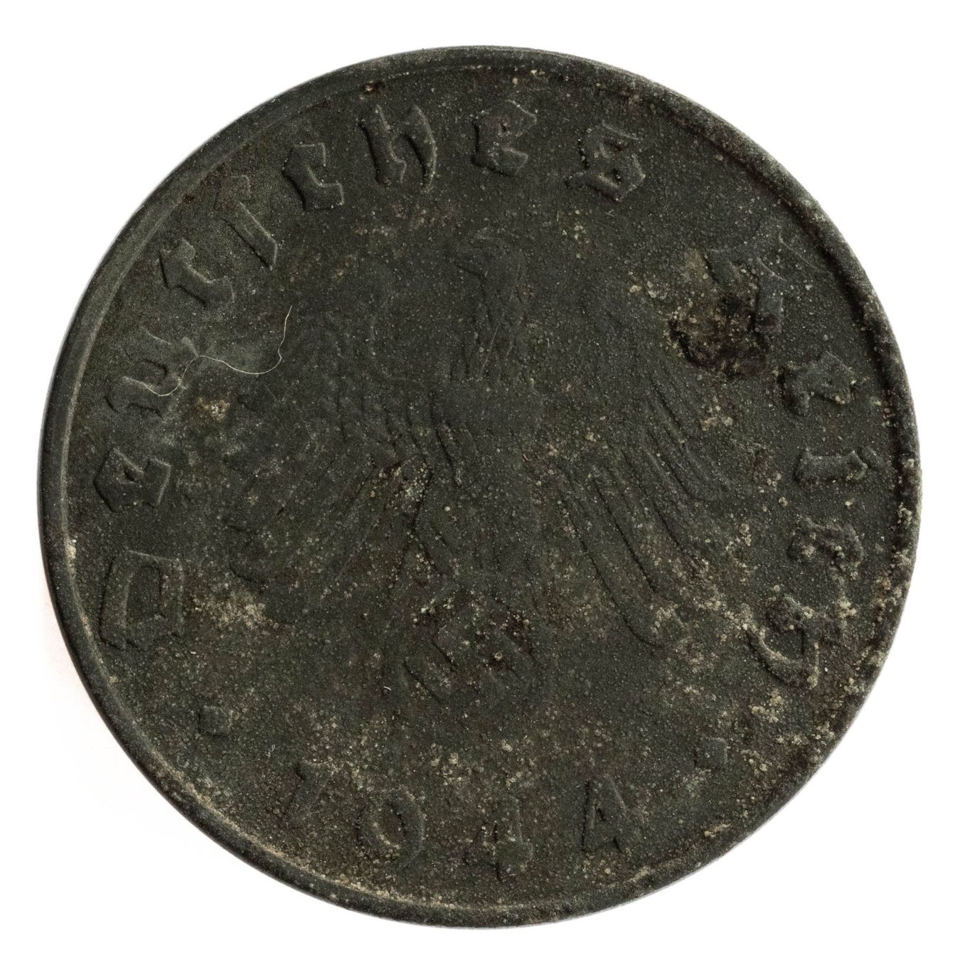Alle Münzen: Deutschland - 10 Reichspfennig - 1944 - G – Gebraucht aus Rotkreuz von num_6343 1