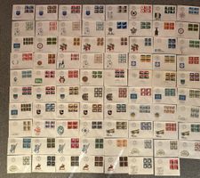 Schweiz - 79x FDC und Sonderbriefe schönes Lot nur 4er Bloc